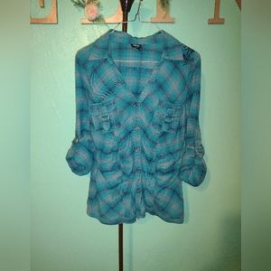 Vanity button down blouse